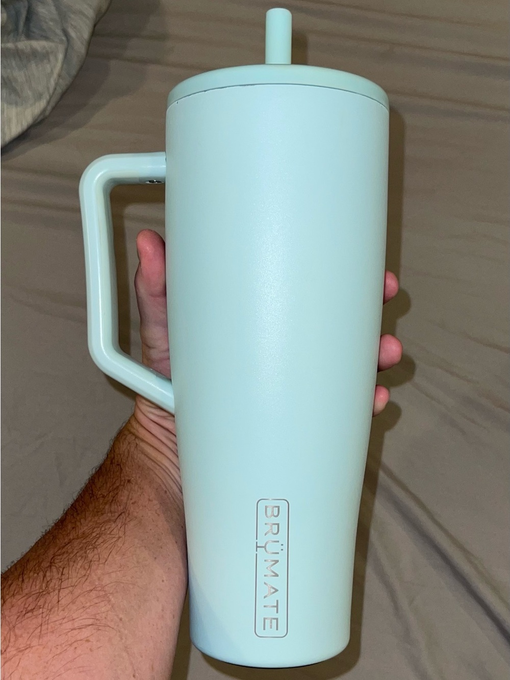 BrüMate Mint Insulated Travel Mug with Handle